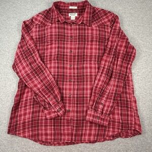 Ariat‎ Womens XXL 2XL REAL Rebar Pink Plaid Western Button Up Shirt Relaxed Fit